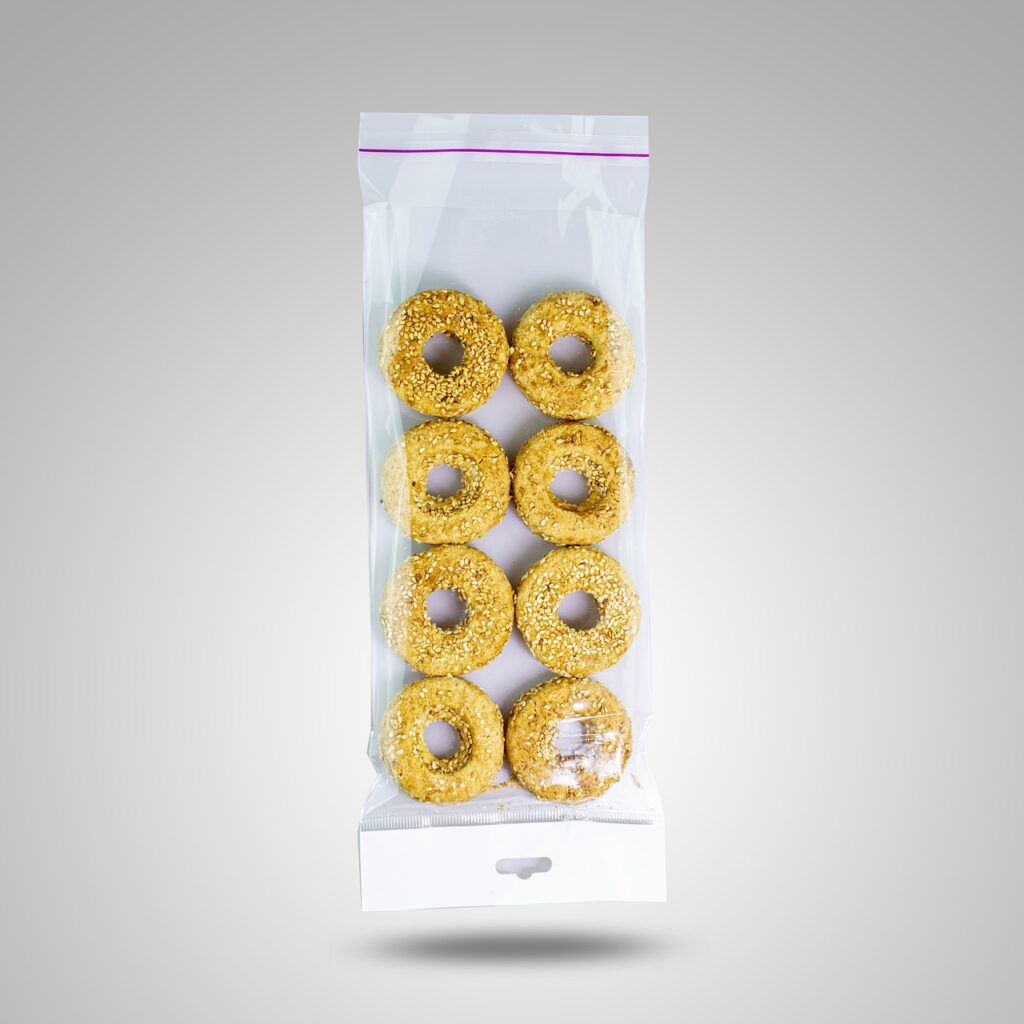 cookies, plastic bag, package, packing, packaging, transparent bag, dry food, food, product