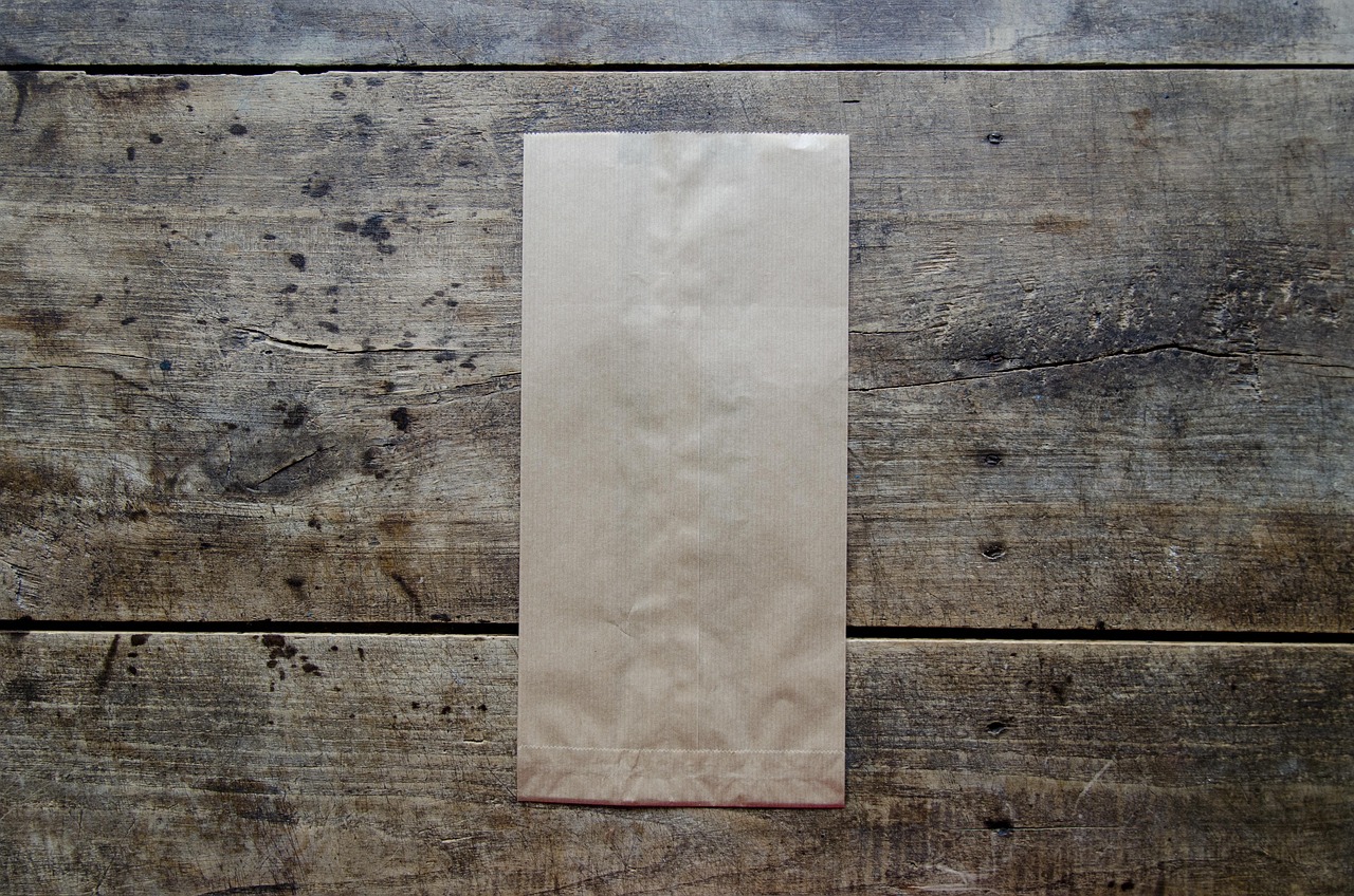 brown paper bag, bag, paper, brown, paper bag, blank, package, packaging, recycle, empty, recycling, paperbag, wood, wooden table, mock-up, mockup, container, brown paper, gray paper, brown wood, gray wood, brown table, gray table, bag, paper bag, paper bag, paper bag, paper bag, paper bag