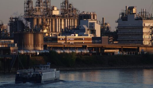 industry, port, rhine, ship, industrial port, cologne