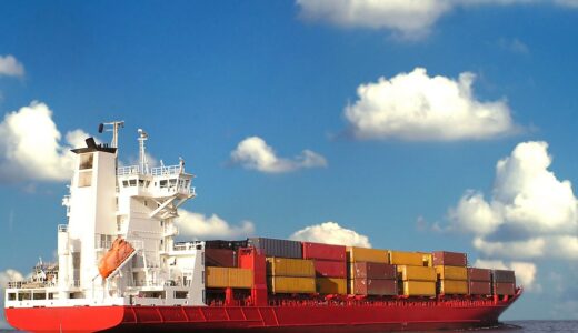 cargo, ship, container, commerce, ocean, nature, international, transportation, trade