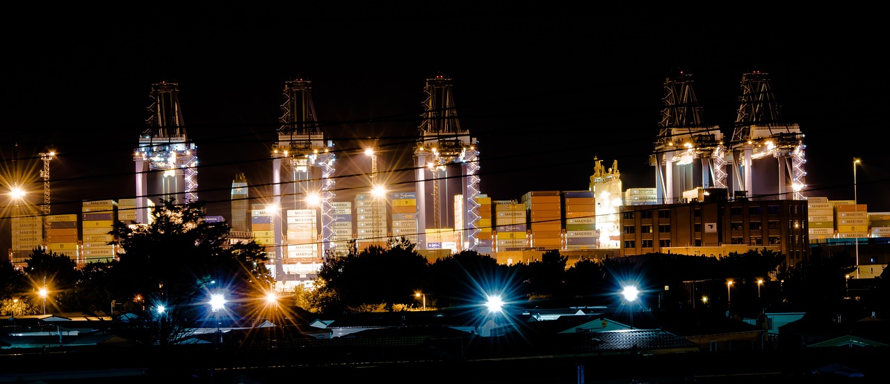 docks, ship, nature, seaside, international, loading, water, nautical, export, shipping, transportation, transport, vessel, cargo