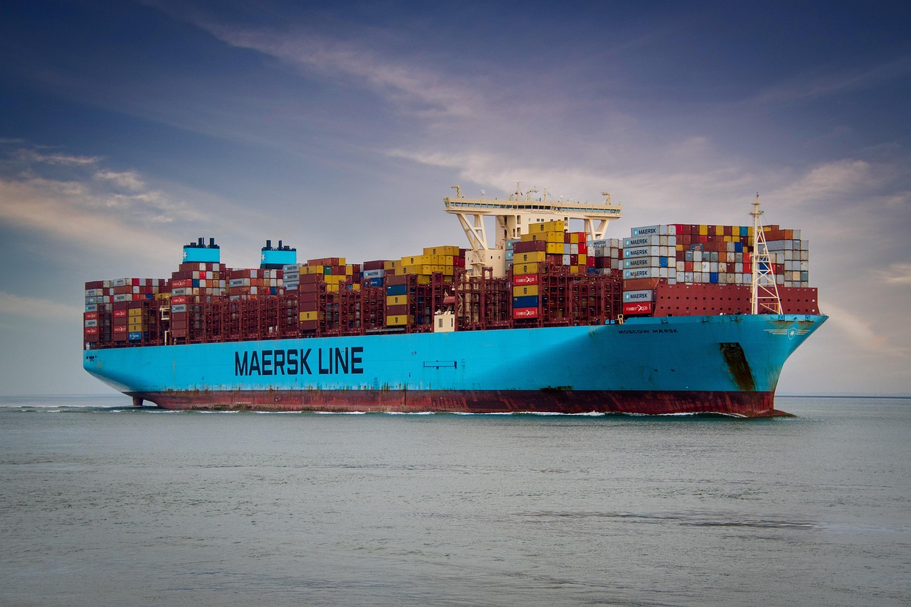 ship, container ship, containers, sea, transport, vessel, container transport, export, nature, import, port