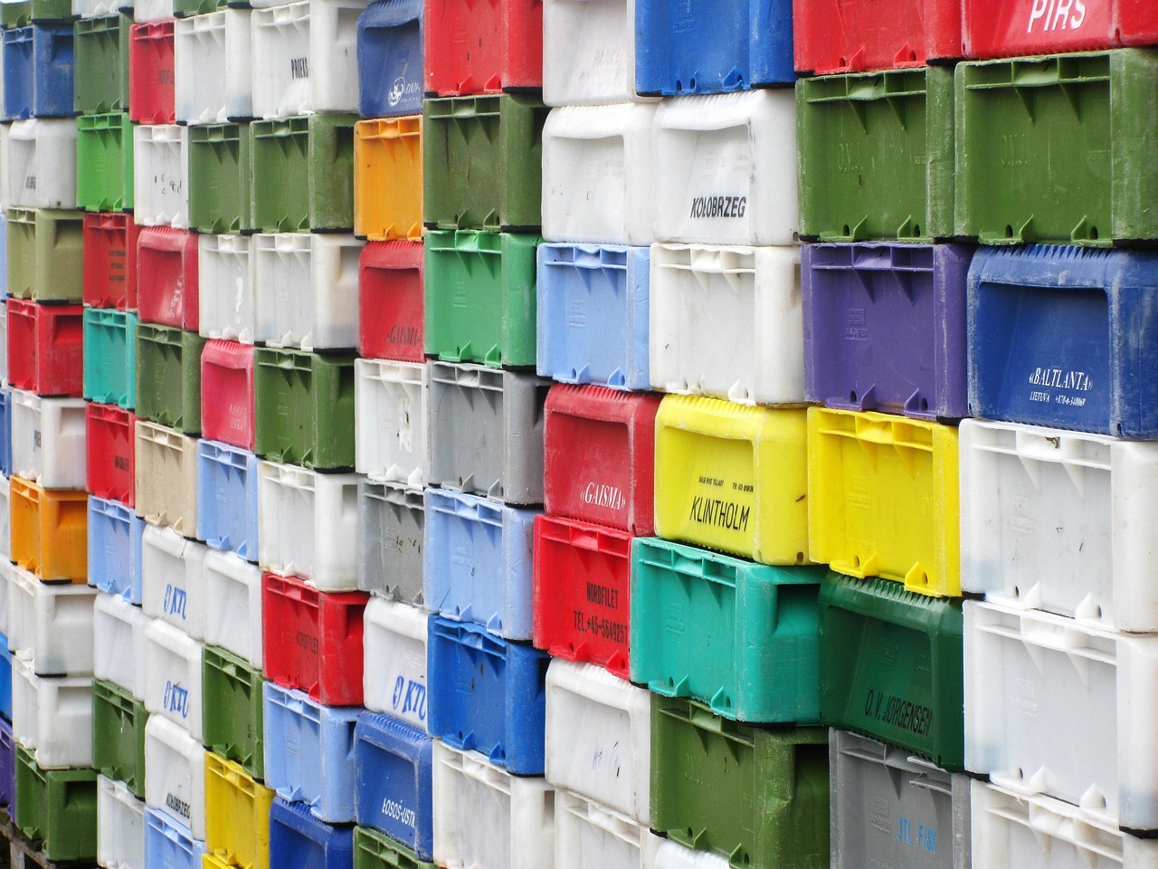 boxes, port, multicoloured, transport boxes, to dye, stacking boxes, boxes, boxes, boxes, boxes, boxes, transport boxes