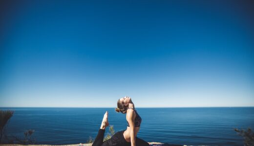 woman, yoga, coast, exercise, fitness, lifestyle, ocean, person, relaxing, sea, seaside, nature, shore, stretching, water, workout, wellness, stretch, yoga pose, international yoga day