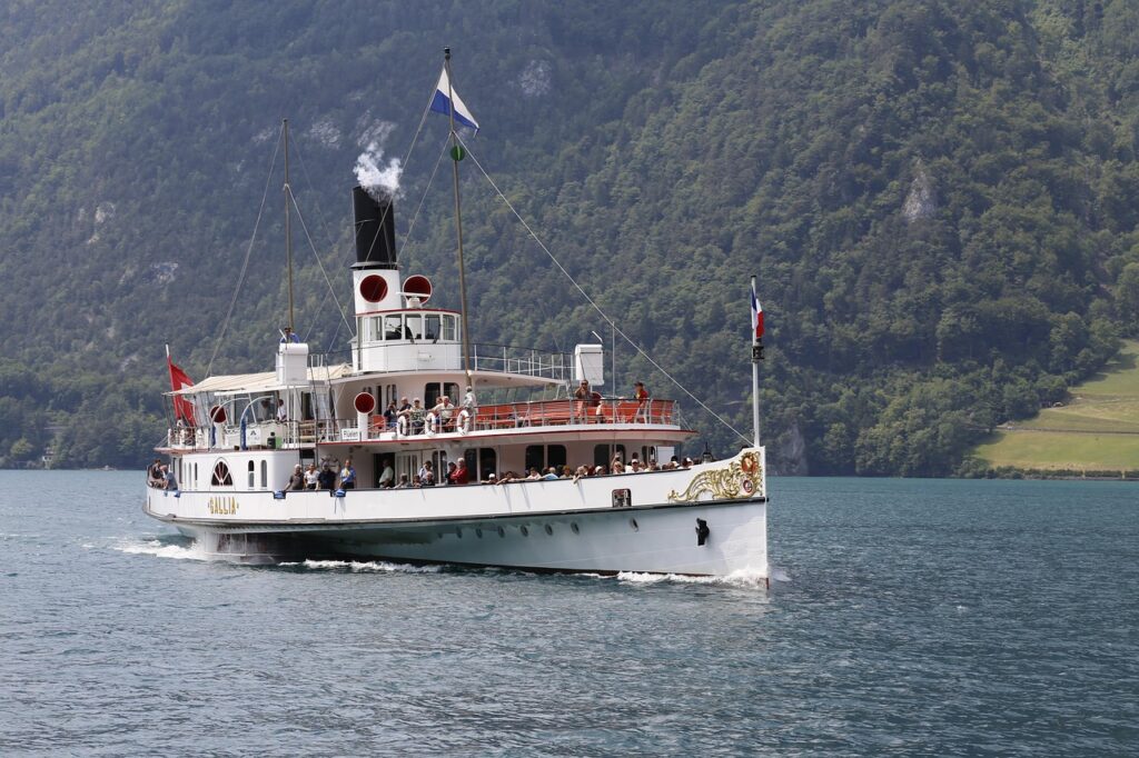 lake lucerne region, ds gallia, ship, nature, boat, lake, shipping, rate ship, inner switzerland, central switzerland, vacations, tourism