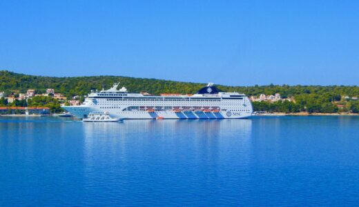 cruising at greek islands, greek islands, blue water, msc, mediterranean shipping company, kefalonia, coastline, greek summer, turquoise, touristic, destination, island, sea, shore, cruise liner, cruising, island hopping, large ship, cruise liner at greek island, boat, nature, calm, greek landscape