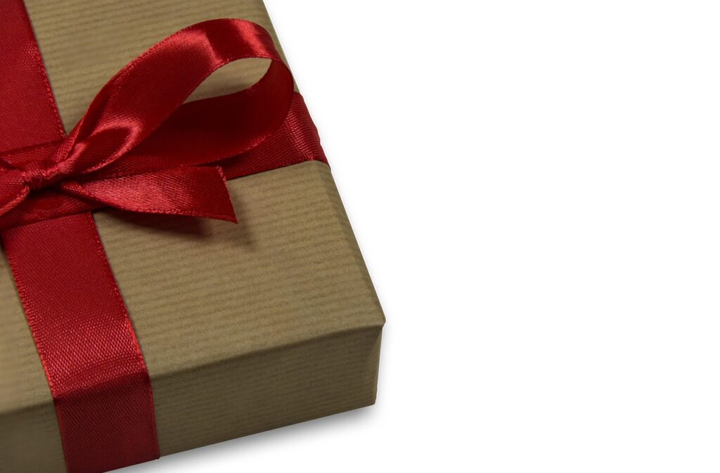 package, gift box, surprise, ribbon, bow, packaging, gift packaging, closeup, copy space, happy birthday, christmas, anniversary, gifts, presents, wrapped gifts, red bow, new year