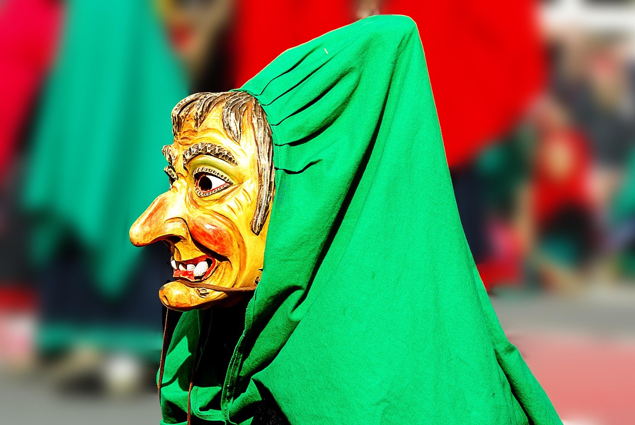 carnival, witch, mask, multicoloured, costume, disguise, dressed up, costumed, carnival witch, monster, zombie, fash, wooden mask, witch, witch, witch, witch, witch, mask, mask, monster, monster